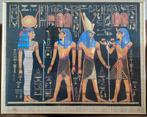 Schilderij op papyrus met Egyptische goden, Antiek en Kunst, Ophalen