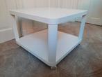 Als nieuw Ikea Tingby bijzettafel tafel wielen 64x64 wit, Huis en Inrichting, Tafels | Salontafels, 50 tot 100 cm, Minder dan 50 cm