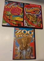 Rollercoaster tycoon 1 en 2 en zoo tycoon, Spelcomputers en Games, Games | Pc, Gebruikt, Ophalen of Verzenden