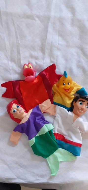 Kleine zeemeermin handpoppen poppenkastpoppen Disney  beschikbaar voor biedingen