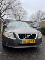 Volvo V70 2.4 D 120KW AUT 2007 Grijs 2007 modeljaar 2008, Auto's, Volvo, 1800 kg, Leder en Stof, 163 pk, Diesel