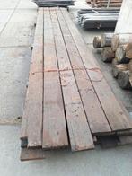 Mooie partij  azobe hardhouten  scheepsplanken  scheepsvloer, Ophalen, Gebruikt, 250 cm of meer, Palen