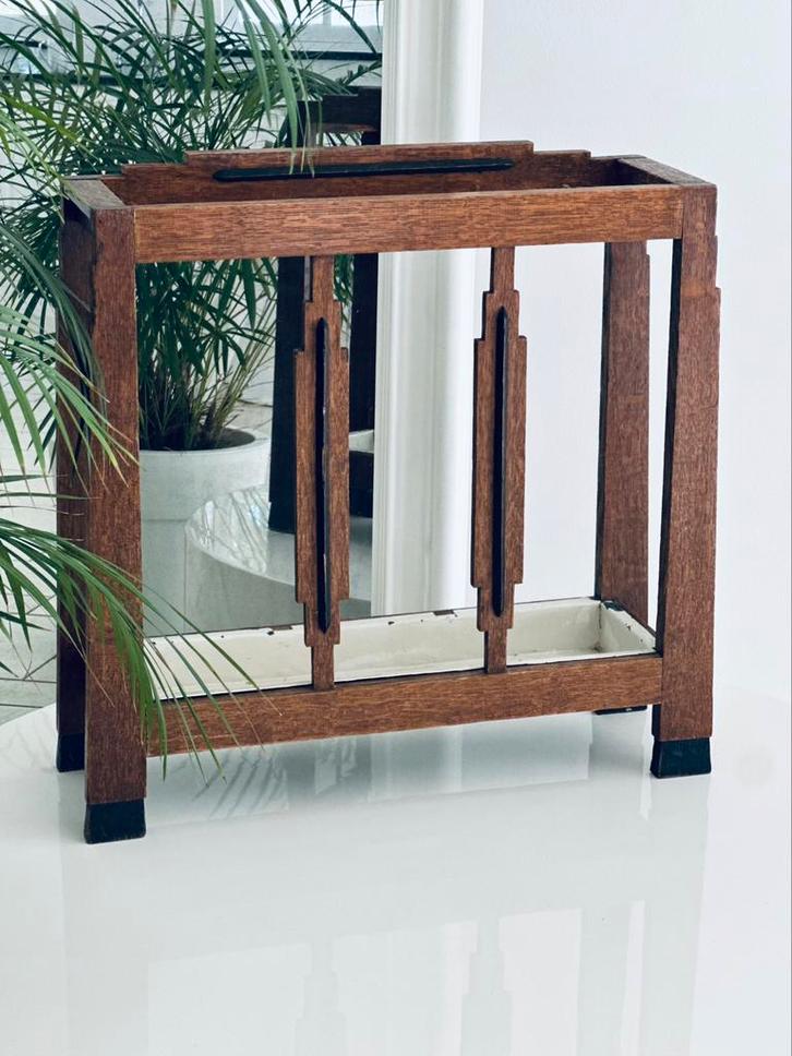 Paraplubak Art Deco Haagse School stijl, Huis en Inrichting, Woonaccessoires | Paraplubakken, Gebruikt, Hout, Ophalen of Verzenden