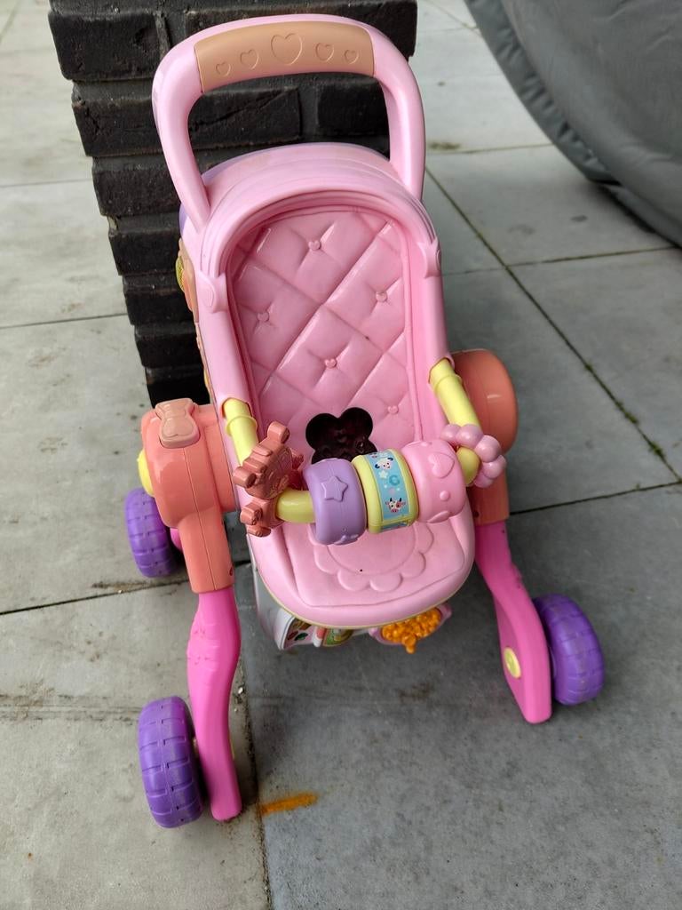V-Tech poppenwagen, Kinderen en Baby's, Speelgoed | Vtech, Gebruikt, 6 maanden tot 2 jaar, Ophalen of Verzenden