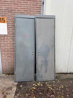 2 stalen deuren incl kozijn 70x233 cm kozijnmaat, Ophalen, Gebruikt, Minder dan 80 cm, 215 cm of meer