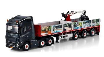 WSI VOLVO FH5 GLOBETROTTER 6X2 + STENEN TRAILER - STONE BASE beschikbaar voor biedingen
