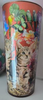 *Mooie decoupagevaas*, Ophalen, Overige kleuren, Minder dan 50 cm, Glas