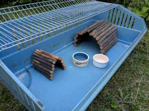 Cavia/konijnenhok, knaagdierkooi met toebehoren, Dieren en Toebehoren, Knaagdieren en Konijnen | Hokken en Kooien, Gebruikt, Hok