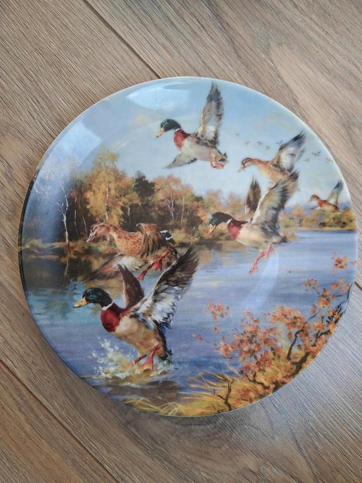 Verzamelaarsobject: Sierbord met Eenden - Sergio Budicin, Antiek en Kunst, Antiek | Wandborden en Tegels, Ophalen of Verzenden