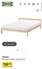 Ikea Neiden Bed (Painted), Ophalen, Bruin, Tweepersoons, 140 cm