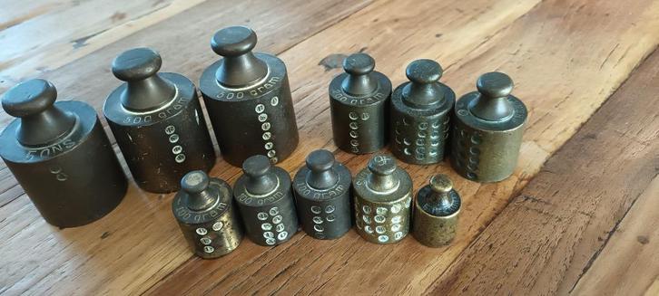 Diverse Koperen Knopgewichten, Antiek en Kunst, Antiek | Koper en Brons, Koper, Ophalen of Verzenden