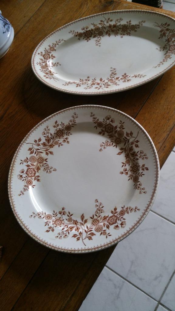 prachtige serveerschalen van Societe Ceramique serie BRUGES, Antiek en Kunst, Antiek | Servies los, Ophalen of Verzenden