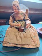 vintage franse santon klei pop met koffie molen, Ophalen of Verzenden, Gebruikt, Pop