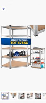 Stellingkast hoek + recht deel (zie afbeelding), Ophalen, Zo goed als nieuw