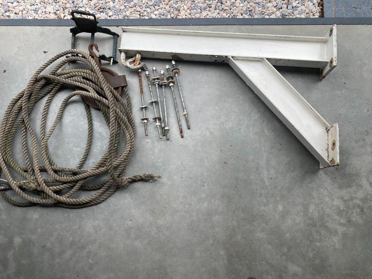 Zware Katrol (gratis afhalen), Doe-het-zelf en Verbouw, Lieren en Takels, Gebruikt, Handmatig, Ophalen