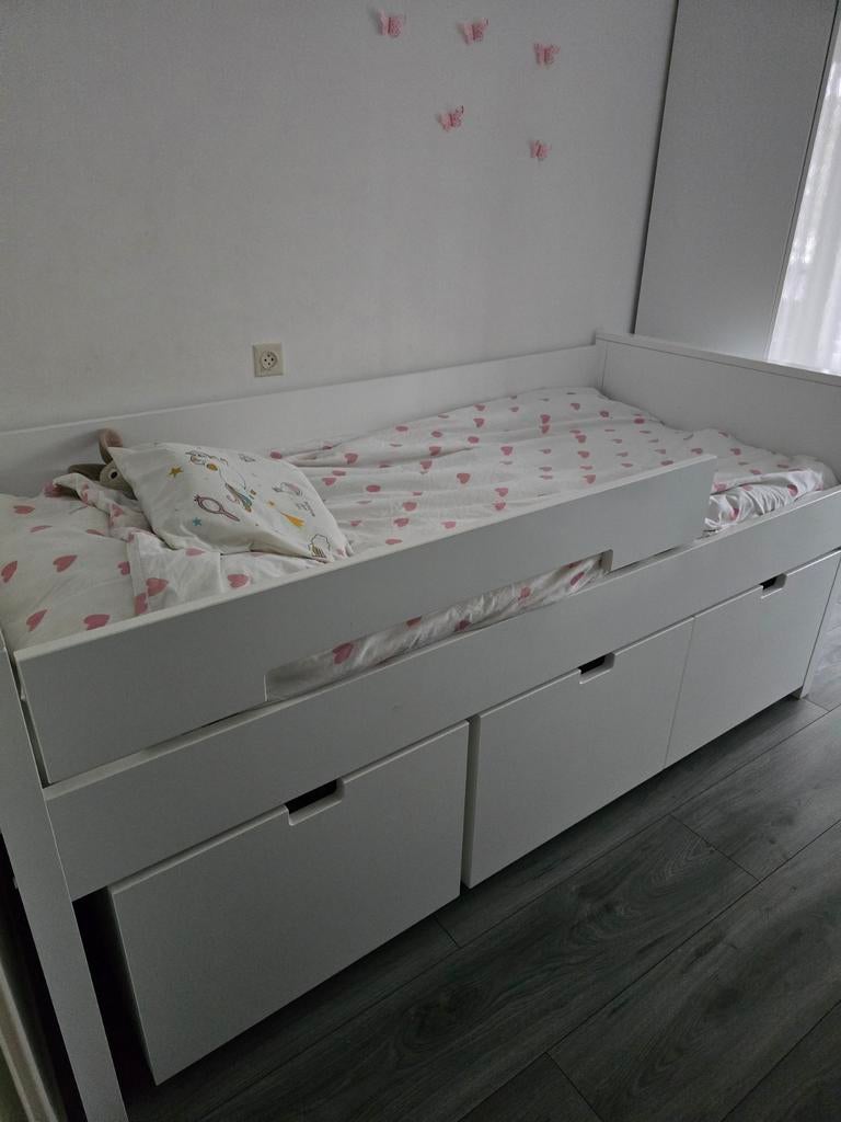 Bopita Bed met ruime opberglades, Ophalen, Gebruikt, Lattenbodem
