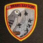 KLU 322 Squadron 80 Jaar F-104 Zilver Patch, Verzamelen, Militaria | Algemeen, Ophalen of Verzenden, Luchtmacht, Nederland, Embleem of Badge