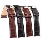Leren horloge bandje band bruine zwarte 18mm 20mm 22mm 24mm, Sieraden, Tassen en Uiterlijk, Overige Accessoires, Verzenden, Nieuw