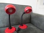Setje tafel / bureaulampen jaren 80 knal rood., NVT, Gebruikt, NVT, Ophalen of Verzenden