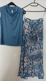 Juffrouw Jansen Amsterdam set Rok en top blauw XS/S, Ophalen, Blauw, Nieuw, Maat 36 (S)