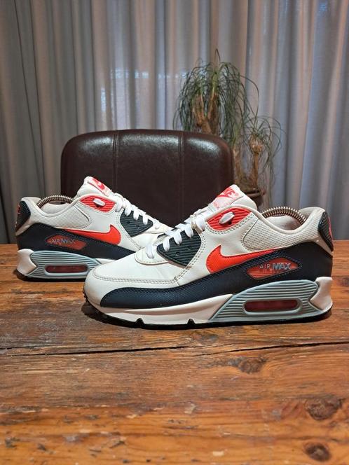 Nike Air Max 90 Leather 'Atomic Red' Rare vintage Size 38,5, Kleding | Dames, Schoenen, Gedragen, Sneakers of Gympen, Wit, Ophalen of Verzenden