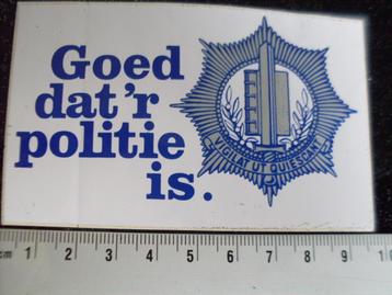 sticker goed dat er politie is logo embleem vintage beschikbaar voor biedingen