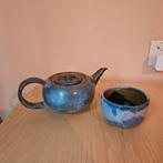 Japanse/Chinese Theepot met Kopje - Keramiek, Huis en Inrichting, Keuken | Servies, Ophalen, Gebruikt, Keramiek, Overige typen