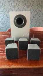 Sony 5.1 Speakersysteem SS-MS155 + speakerstandaarden, Audio, Tv en Foto, Home Cinema-sets, Gebruikt, Ophalen of Verzenden, 5.1-systeem