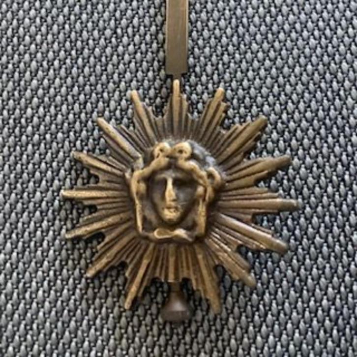 messing klok slinger pendel slingertje klepel zonnetje, Antiek en Kunst, Antiek | Klokken, Ophalen