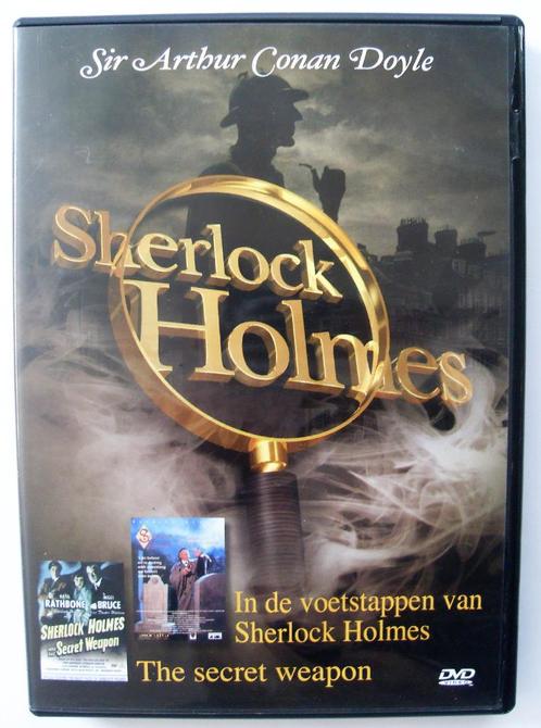 Sherlock Holmes - Secret Weapon & in de voetsporen van, Cd's en Dvd's, Dvd's | Thrillers en Misdaad, Zo goed als nieuw, Detective en Krimi