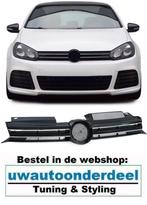 Grill Glans Zwart Chrome Bies R20 Look Geschikt voor VW Golf