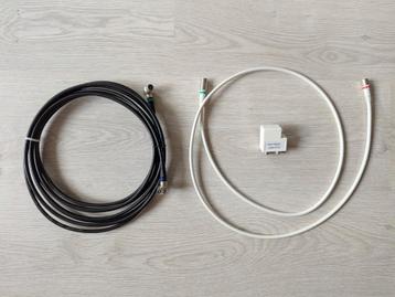 Coax kabels en splitter beschikbaar voor biedingen