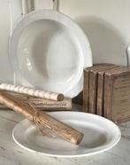 Brocante oud Boch schaaltje off white, Ophalen of Verzenden