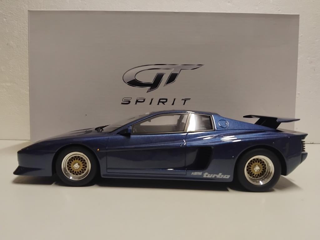 Ferrari Testarossa Koenig Special blue GT Spirit 1:18 KRD, Ophalen of Verzenden, Zo goed als nieuw, Auto, Overige merken