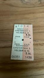 Treinkaartjes Velsen IJmuiden, Verzamelen, Spoorwegen en Tramwegen, Ophalen of Verzenden, Zo goed als nieuw, Trein, Kaart of Prent