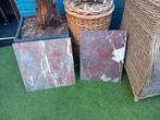 Rode Marmeren Platen - 40x40 & 35x45 cm, Doe-het-zelf en Verbouw, Tegels, Ophalen, 40 tot 60 cm, Gebruikt, 40 tot 60 cm