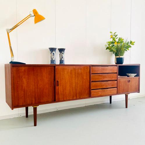 Vintage mid-century deens design lowboard kast 1960’s, Huis en Inrichting, Kasten | Dressoirs, Gebruikt, 25 tot 50 cm, Ophalen