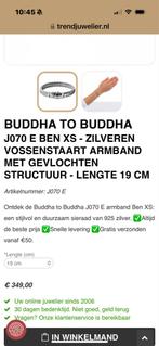 Buddha to Buddha Ben Armband 19cm, Ophalen of Verzenden, Gebruikt, Zilver
