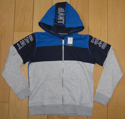 NIEUW: GANT vest jongen - grijs blauw - maat 16: 176, Kinderen en Baby's, Kinderkleding | Maat 176, Nieuw, Jongen, Trui of Vest