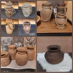 Stoere,landelijke kruiken, potten, vazen, decoratie, Huis en Inrichting, Overige materialen, Overige kleuren, Nieuw, Ophalen of Verzenden