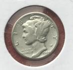 Zilveren USA 10 Cent 1944, Zilver, Losse munt, Verzenden, Noord-Amerika