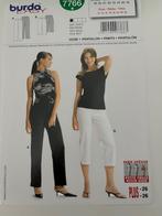Naaipatroon pantalon / broek in 2 lengtes - Burda 7766, Hobby en Vrije tijd, Kledingpatronen, Broek, Vrouw, Zo goed als nieuw