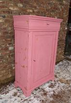 oude kast meidenkast met legplanken oud roze, Ophalen