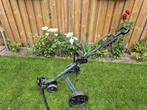 Turfmaster 3 wiel golftrolley plat inklapbaar €75,-, Ophalen of Verzenden, Gebruikt, Golfkar, Overige merken
