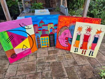 schilderwerken acryl beschikbaar voor biedingen