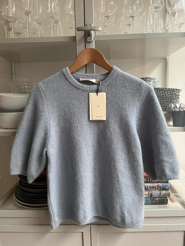 Gestuz Alpha Tee grey blue melange trui maat S Nieuw, Kleding | Dames, Truien en Vesten, Nieuw, Maat 36 (S), Blauw, Ophalen of Verzenden