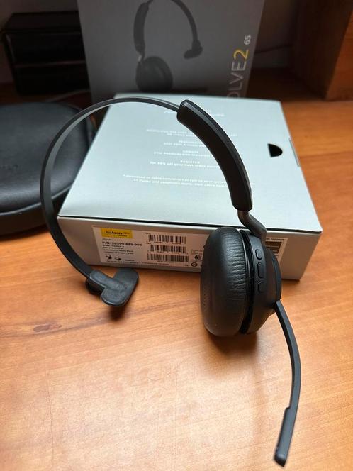 Jabra Evolve2 65, UC Mono headphone koptelefoon, Audio, Tv en Foto, Koptelefoons, Op oor (supra aural), Overige merken, Draadloos