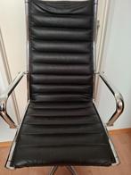 PU-leder bureaustoel, Huis en Inrichting, Bureaustoelen, Ophalen, Gebruikt, Zwart, Bureaustoel