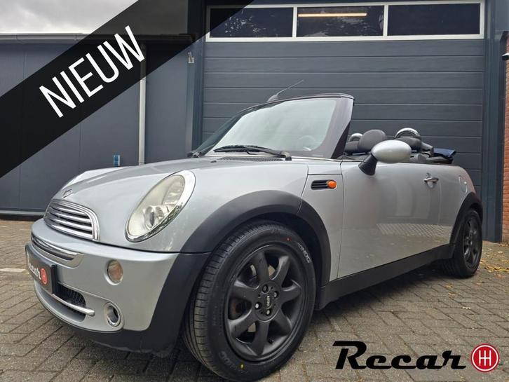 Mini Mini Cabrio - 1.6 Cooper Chili/Airco/Leer/Apk/ZeerMooi!, Auto's, Mini, Bedrijf, Te koop, Cabrio, ABS, Airbags, Alarm, Boordcomputer