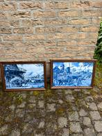 J.C. Van Hunnik “delftsblauw” wanddecoratie originele stempe, Antiek en Kunst, Antiek | Wandborden en Tegels, Ophalen of Verzenden
